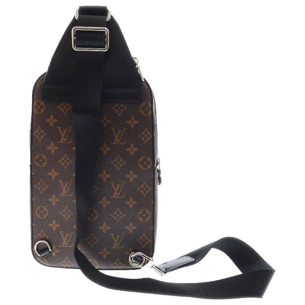 LOUIS VUITTON(ルイヴィトン) モノグラムマカサー アヴェニュー スリングバッグ RFID ワンショルダーバッグ ボディバッグ ブラウン PVC×レザー M46327