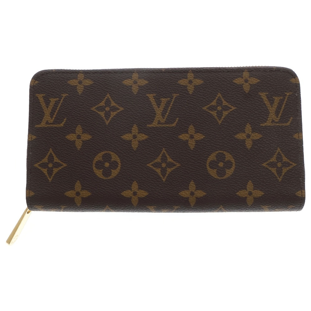 LOUIS VUITTON(ルイヴィトン) モノグラム ジッピーウォレット フューシャ ラウンドファスナー長財布 ブラウン PVCレザー RFID M41895