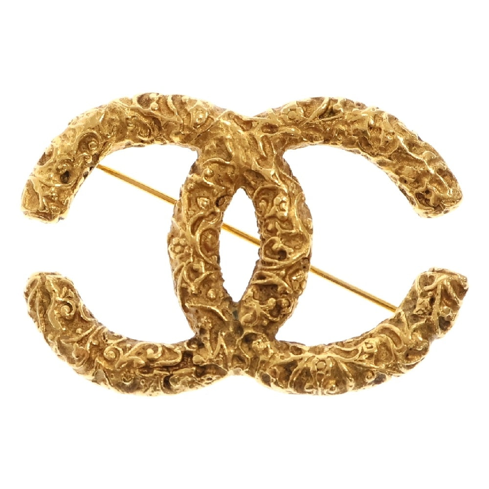 CHANEL(シャネル) ココマーク ブローチ GP ゴールド メタル 93A