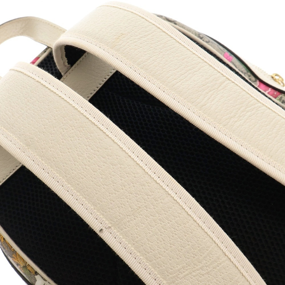 GUCCI(グッチ) GGフローラ シェリーライン レザー バックパック リュック ブラウン レディース 547965