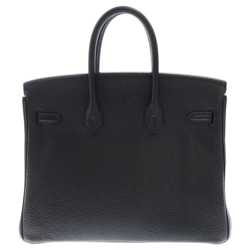 HERMES(エルメス) バーキン25 黒 ブラック トリヨン シルバー金具 □Q刻印 ハンドバッグ