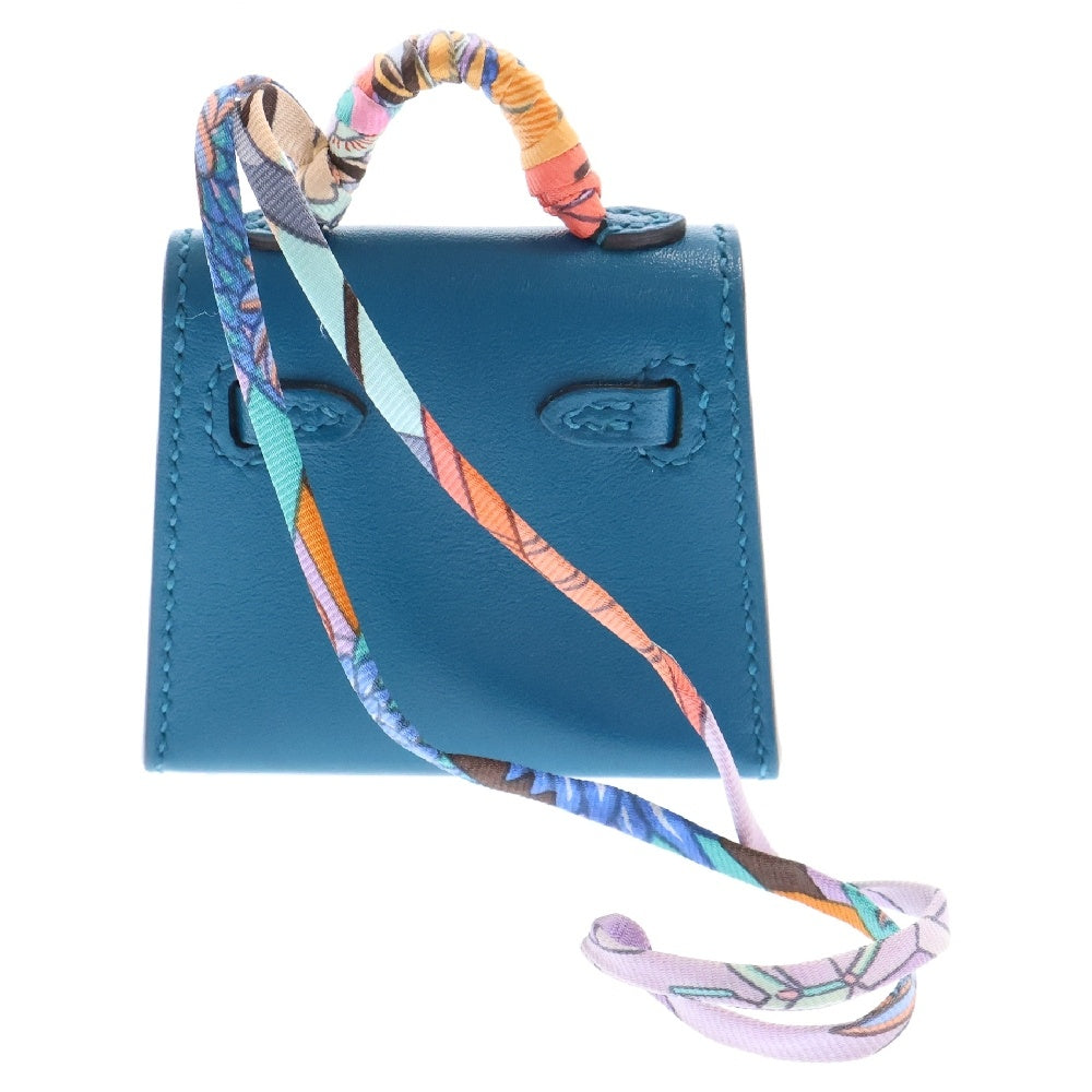HERMES(エルメス) ケリーツイリー チャーム ブルーイズミール タデラクト シルバー金具 Z刻印