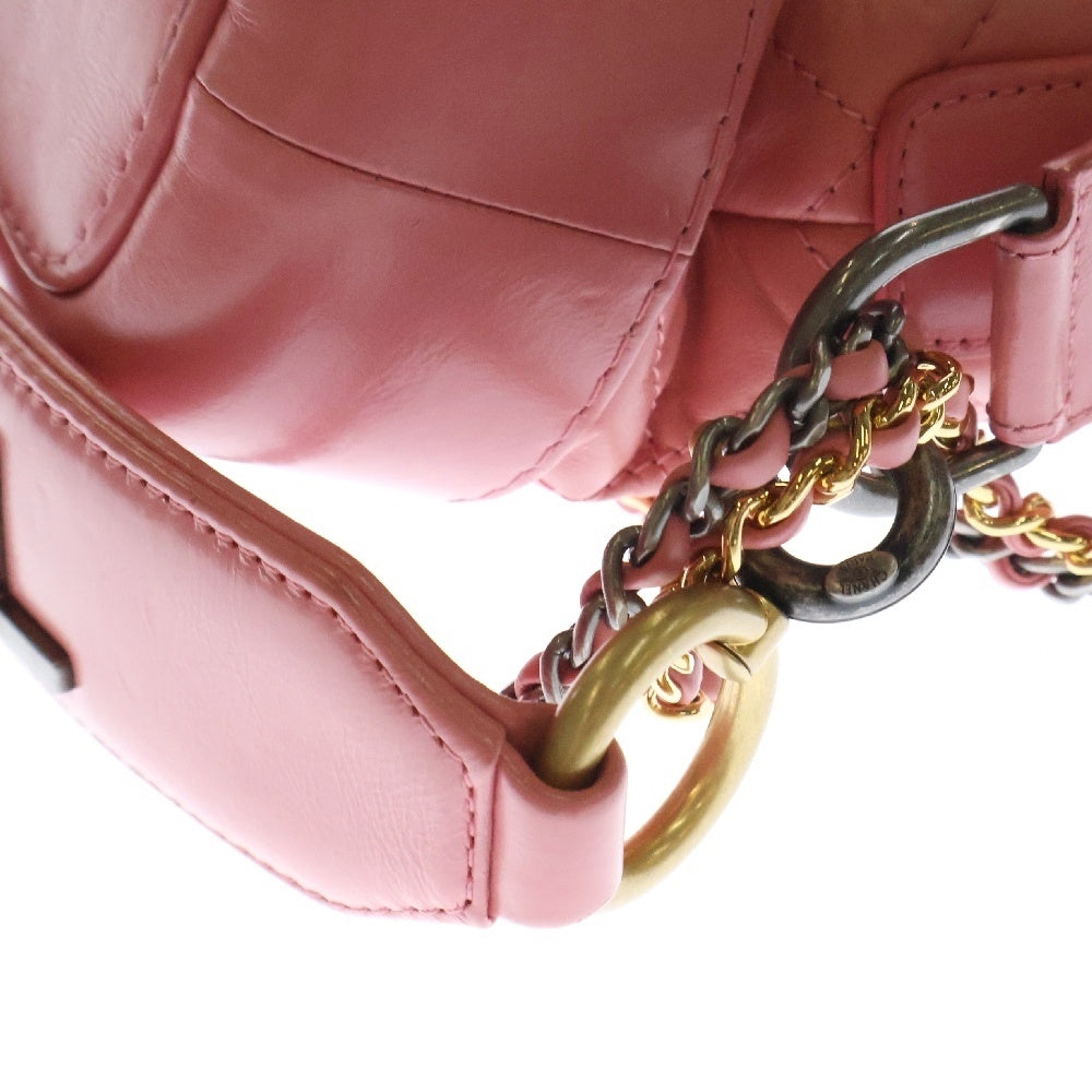 CHANEL(シャネル) ガブリエルドゥシャネル ラムスキン スモール レザー2WAY チェーンショルダーバッグ ピンク