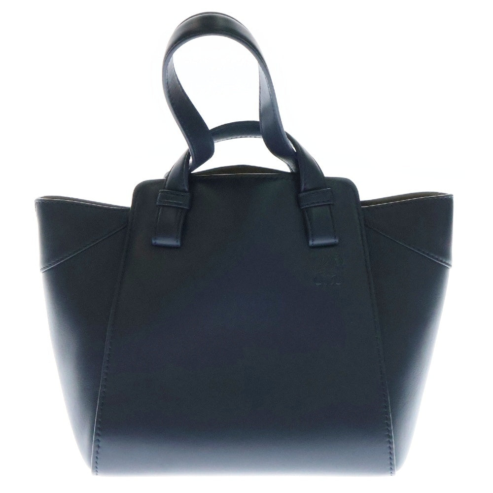LOEWE(ロエベ) ハンモック ナゲット ハンドバッグ ネイビー レザー 2wayバッグ