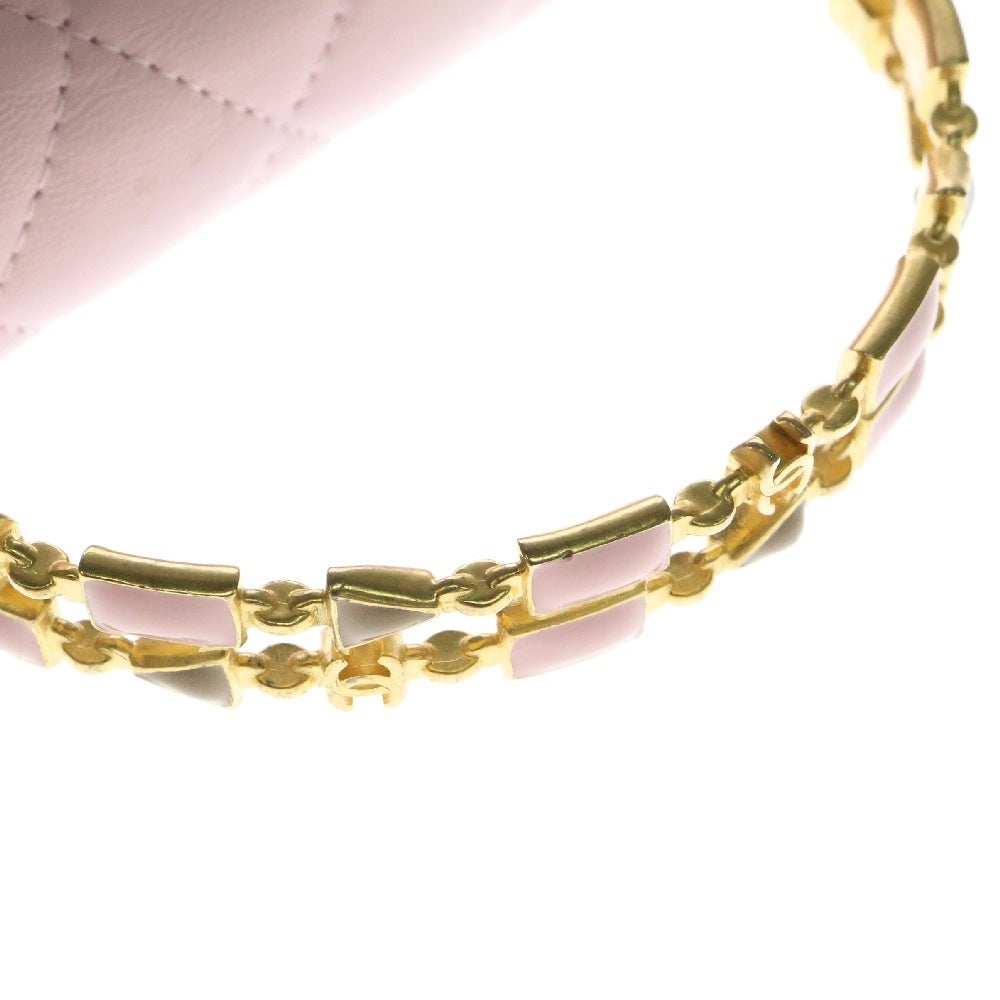 CHANEL(シャネル) マトラッセ ココマーク 2wayチェーンショルダーバッグ ハンドバッグ ピンク ラムスキン ゴールド金具 AP2945