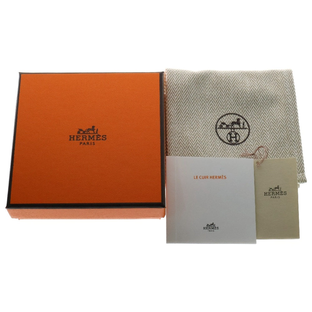 HERMES(エルメス) ケリードゥブルトゥール グレー スイフト シルバー金具 レザーブレスレット W刻印
