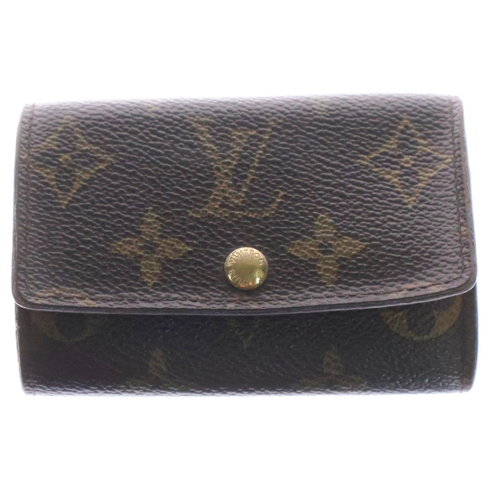 LOUIS VUITTON(ルイヴィトン) ダミエ ミュルティクレ6 キーケース キーリング バッグチャーム PVC ゴールド金具 ブラウン レザー N62630