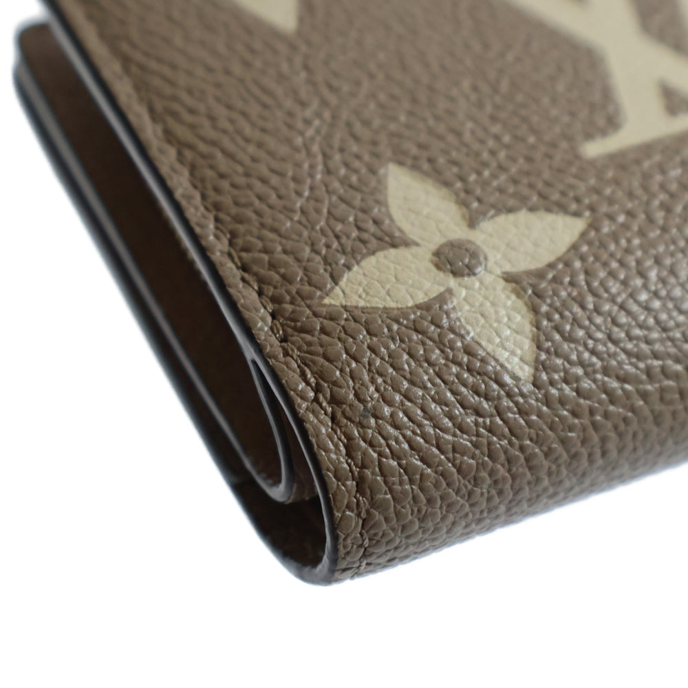 LOUIS VUITTON(ルイヴィトン) モノグラムアンプラント バイカラー ポルトフォイユクレア トゥルトレールクレーム 二つ折り財布 コンパクトウォレット ゴールド金具 M82370