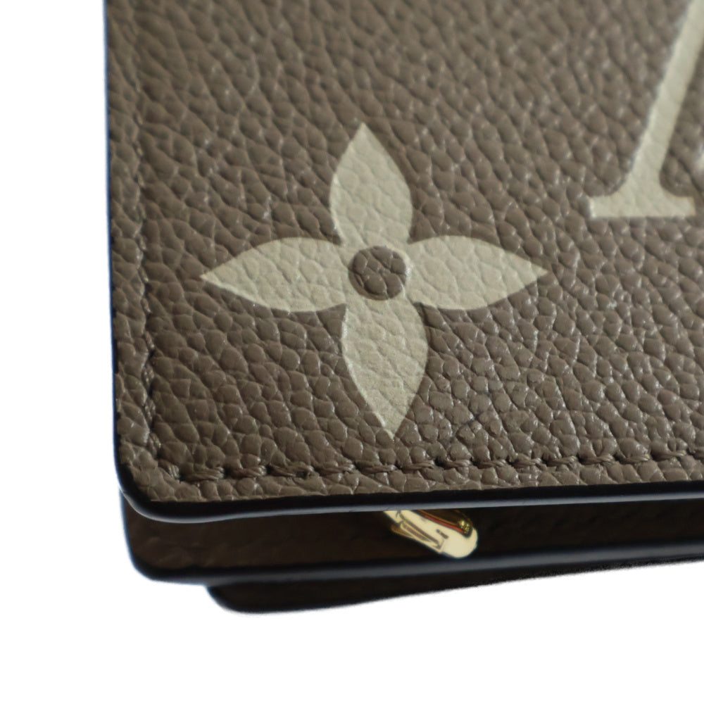 LOUIS VUITTON(ルイヴィトン) モノグラムアンプラント バイカラー ポルトフォイユクレア トゥルトレールクレーム 二つ折り財布 コンパクトウォレット ゴールド金具 M82370