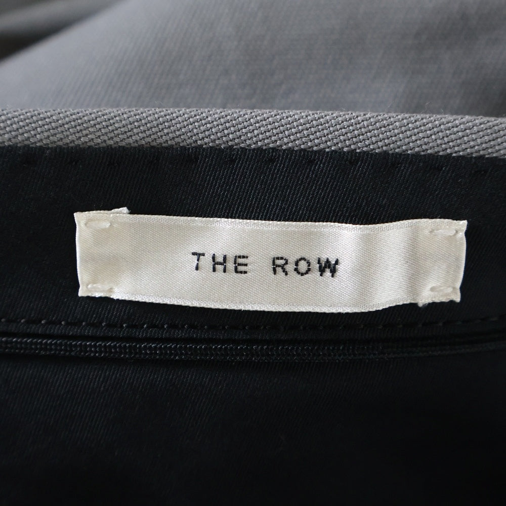THE ROW(ザロウ) ワイドタックパンツ グレー ウール スラックス ベージュ