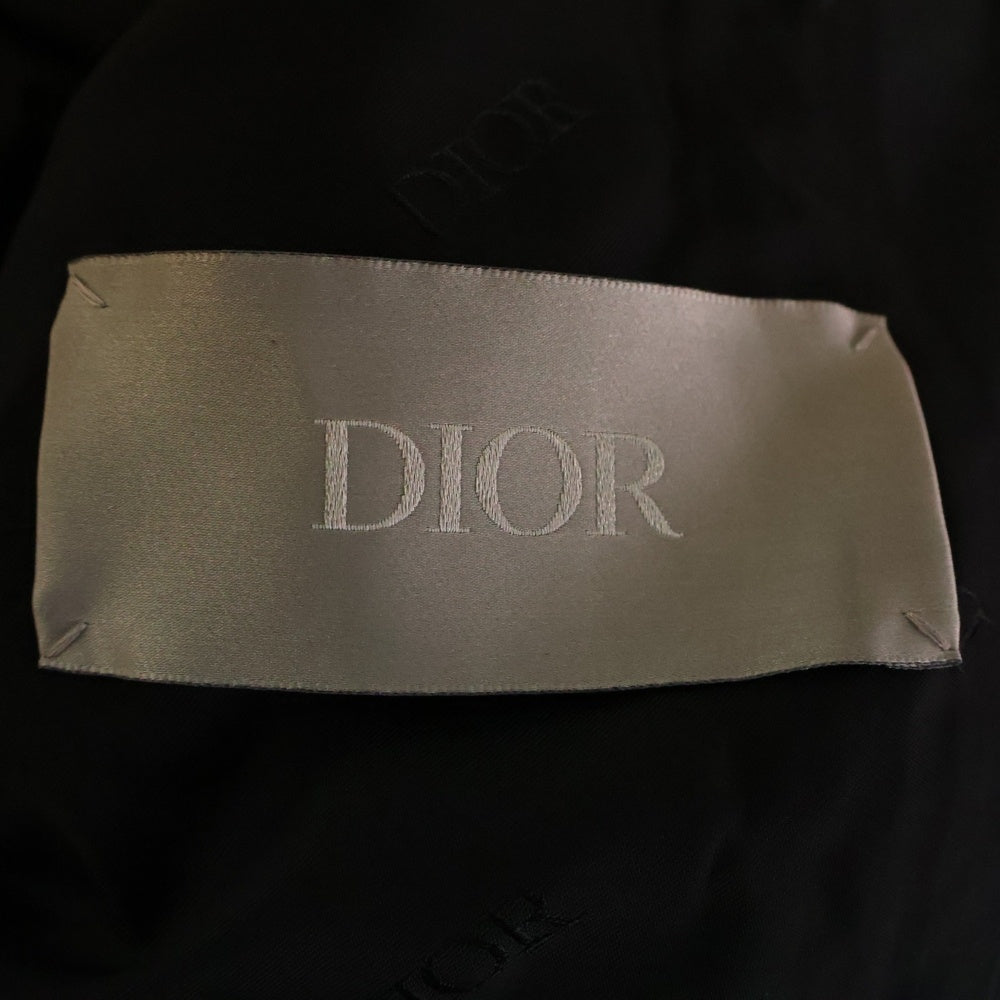 DIOR(ディオール) ショーンステューシー バックロゴプリント モッズコート ブラック コットン 033C313A4810 44 メンズ
