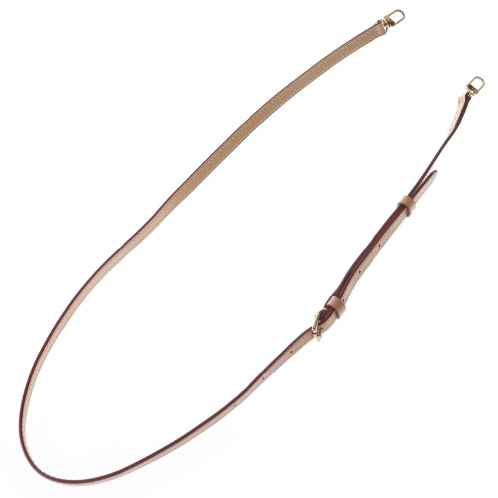 LOUIS VUITTON(ルイヴィトン) ショルダーストラップ ベージュ レザー ゴールド金具