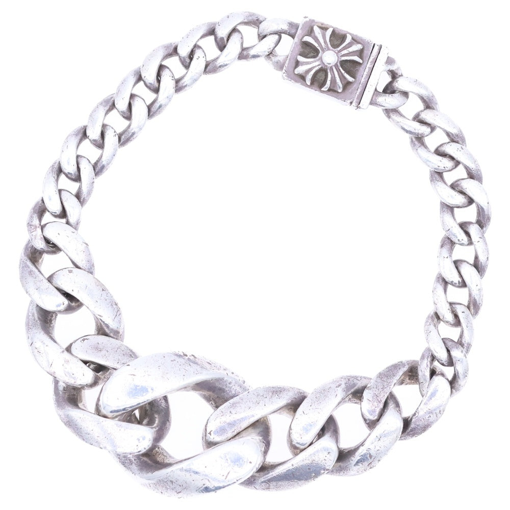 CHROME HEARTS(クロムハーツ) TAPERED CLSC LNK テーパードクラシックリンク シルバーブレスレット シルバー