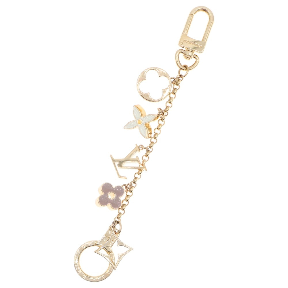 LOUIS VUITTON(ルイヴィトン) フルール・ドゥ・モノグラム バッグチャーム ゴールド GP キーホルダー M65111
