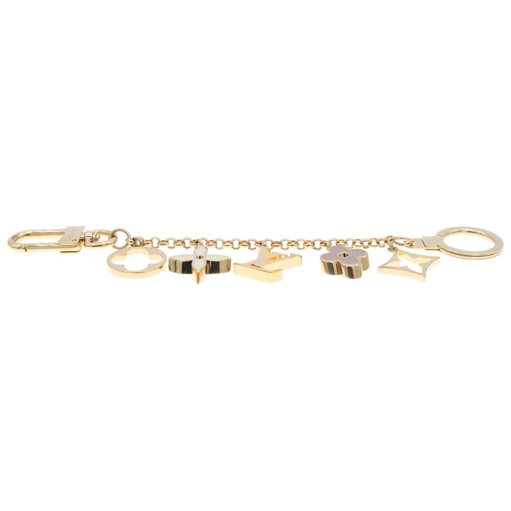 LOUIS VUITTON(ルイヴィトン) フルール・ドゥ・モノグラム バッグチャーム ゴールド GP キーホルダー M65111