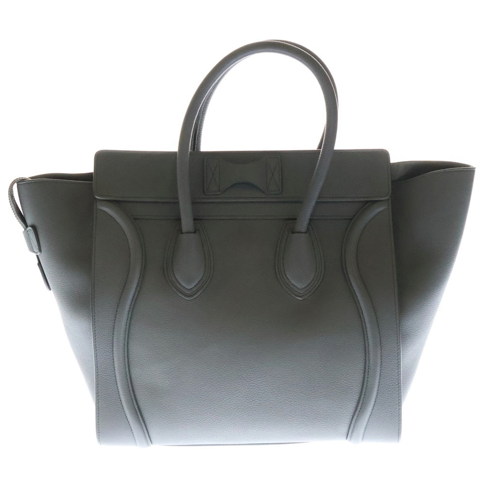 CELINE(セリーヌ) ラゲージ ミニショッパー ハンドバッグ グレー レザー