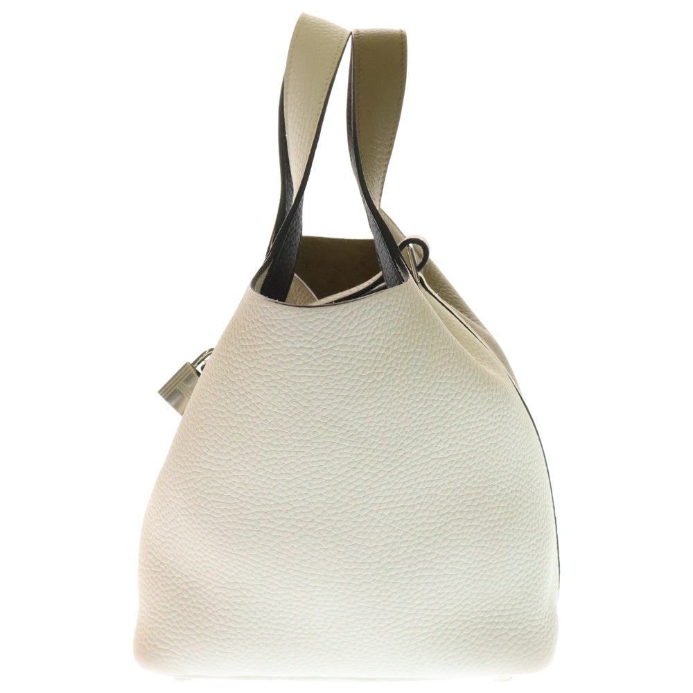HERMES(エルメス) ピコタンロックPM カザック2 トリヨンクレマンス ベージュマルファ×ニューホワイト×マカサー シルバー金具 W刻印