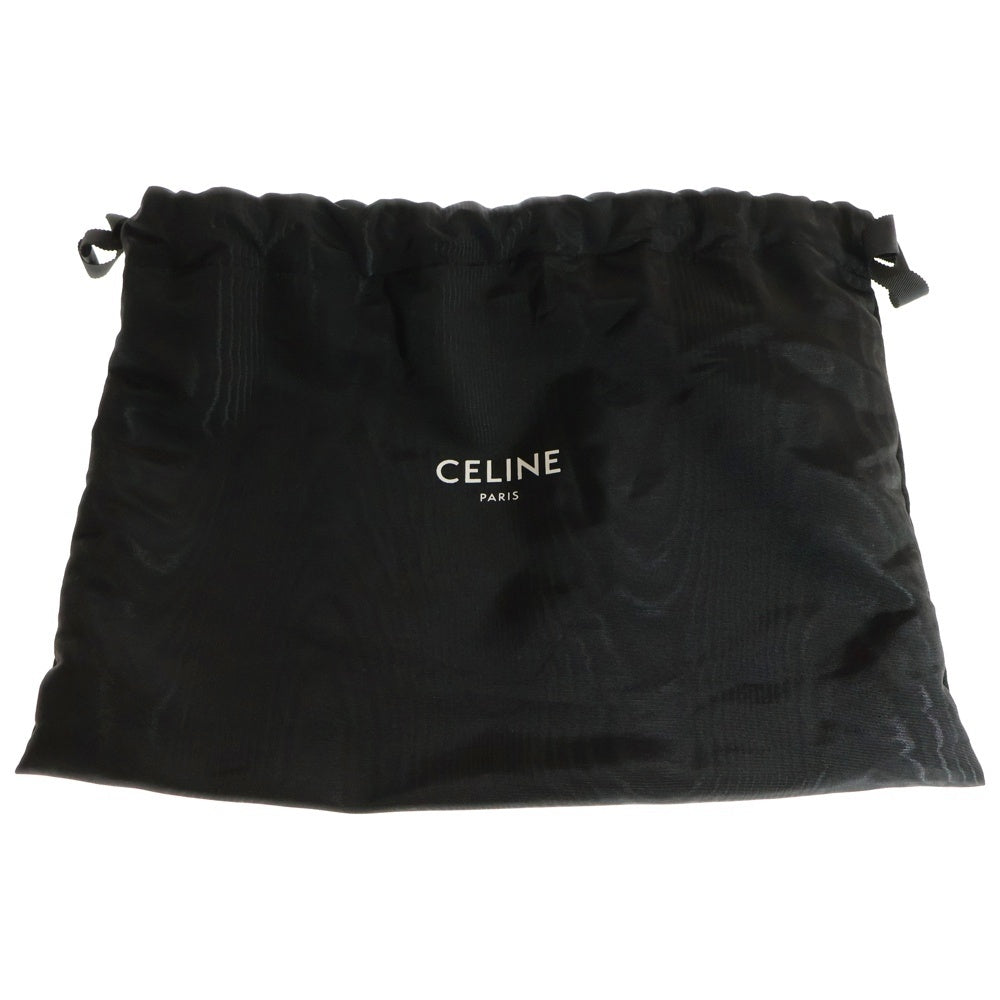 CELINE(セリーヌ) トリオンフ ミニ バーティカルカバ 2wayバッグ ブラック×ブラウン PVCレザー
