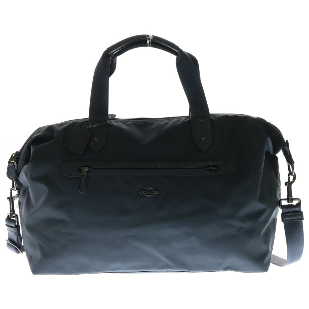COACH(コーチ) ウィークエンダー 2WAY ナイロン ボストンバッグ ショルダーバッグ ネイビー F22347