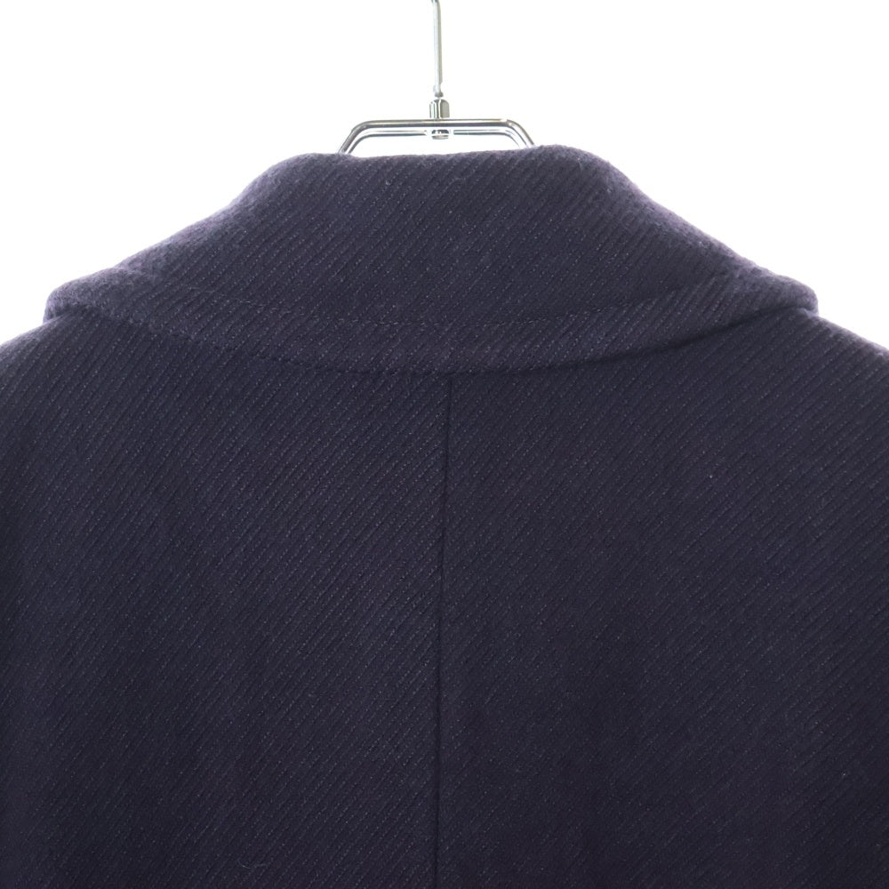 Max Mara(マックスマーラ) カシミヤ アンゴラ混 ウール チェスター ロング コート パープル レディース