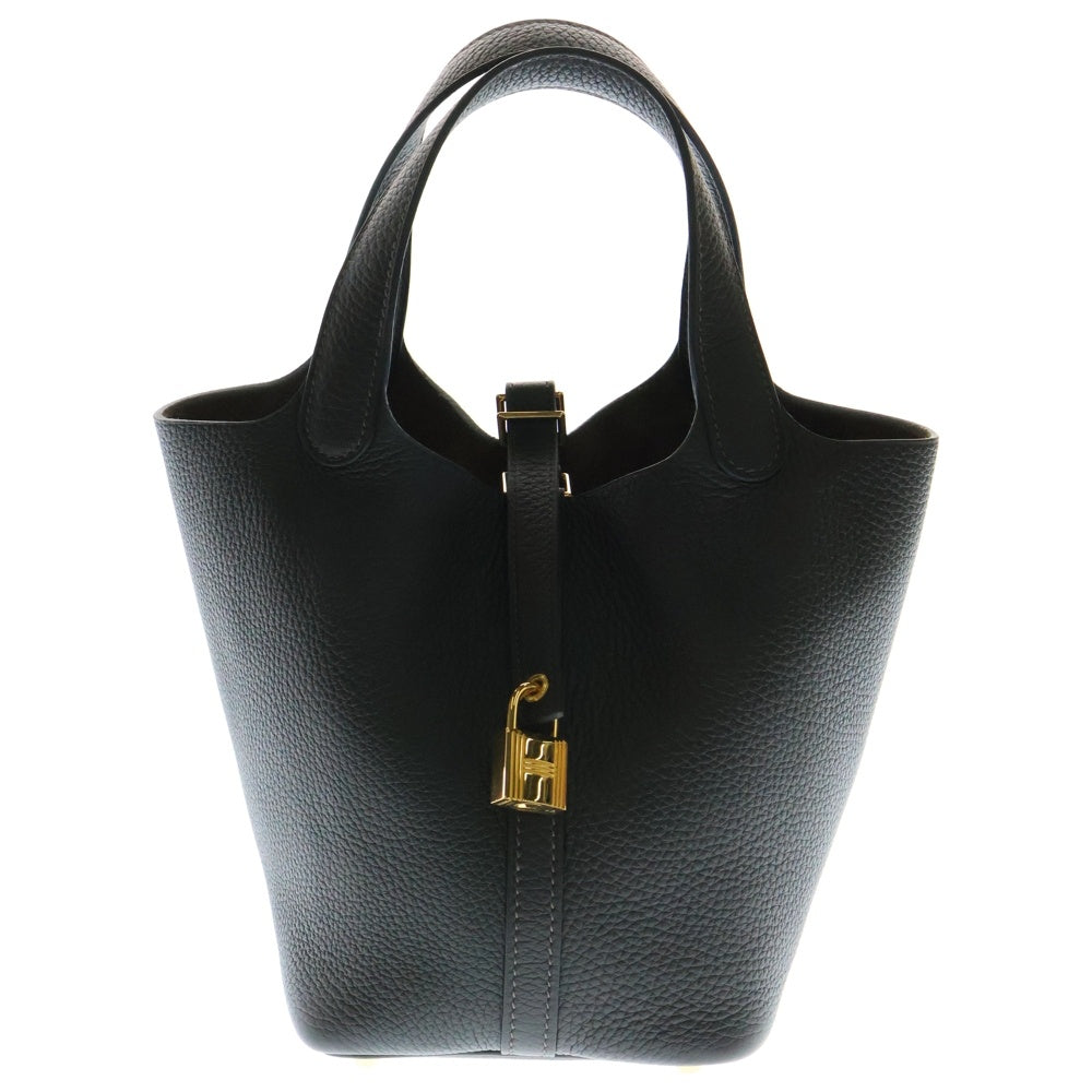 HERMES(エルメス) ピコタンロックPM エベーヌ トリヨンクレマンス ハンドバッグ U刻印 ゴールド金具