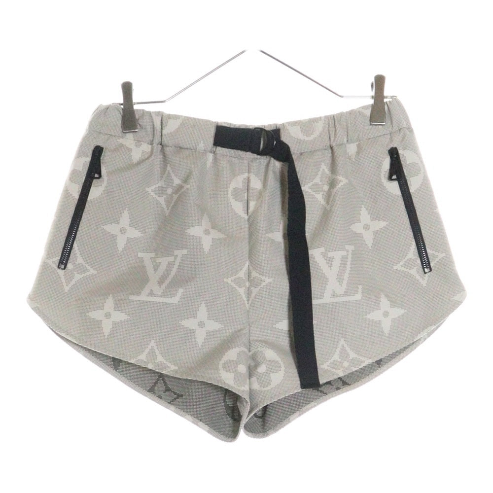 LOUIS VUITTON(ルイヴィトン) モノグラム総柄プリント ポリエステル ショート ハーフパンツ ショーツ グレー/ブラック レディース RW231W RX1 F0PA29