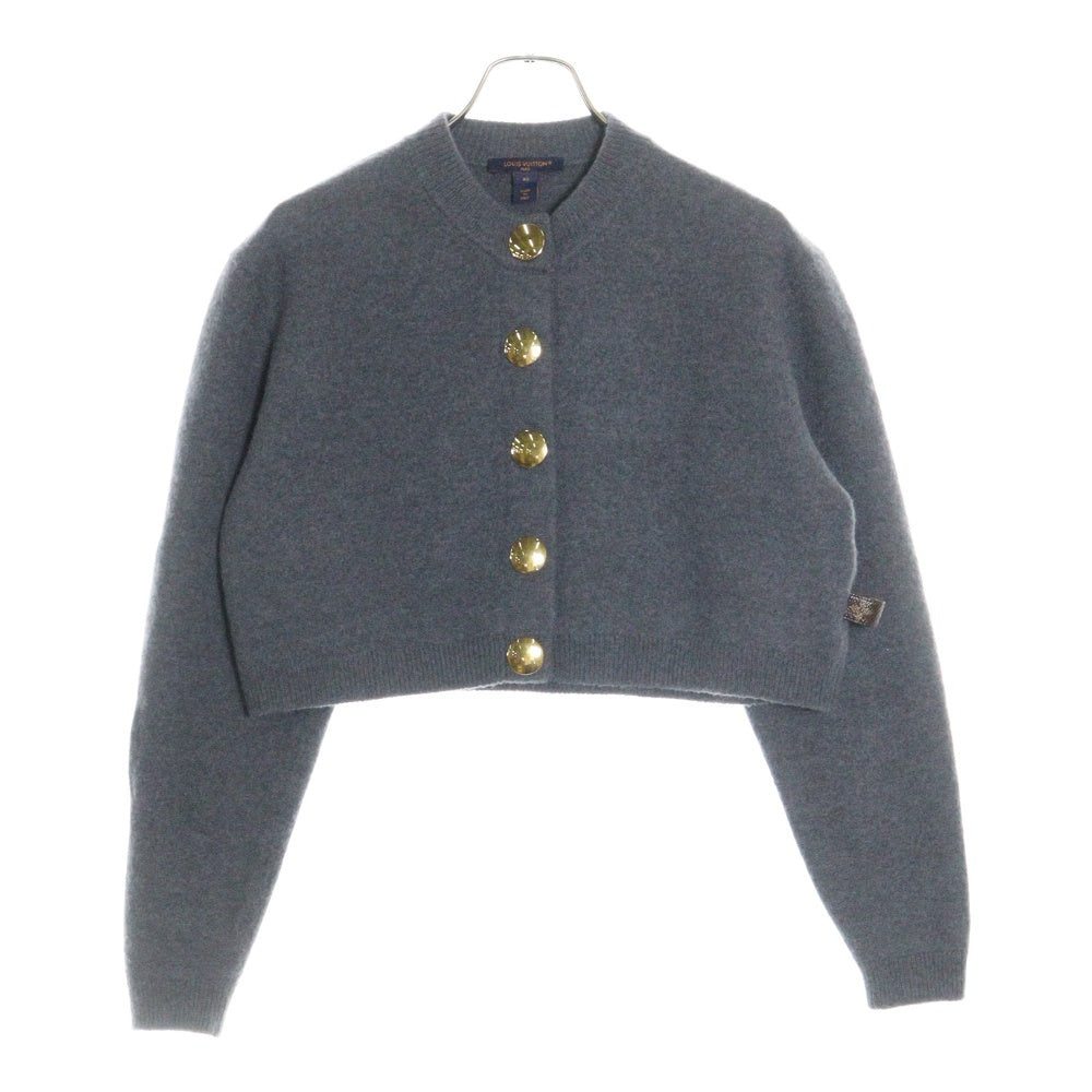 LOUIS VUITTON(ルイヴィトン) 23AW コンパクト ウール ニット クロップド カーディガン グレー レディース RW232W AMO FPKC17