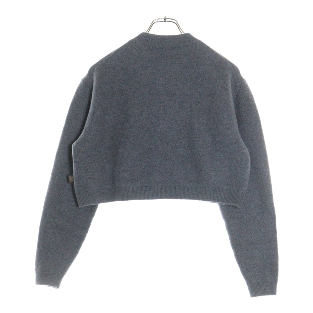 LOUIS VUITTON(ルイヴィトン) 23AW コンパクト ウール ニット クロップド カーディガン グレー レディース RW232W AMO FPKC17