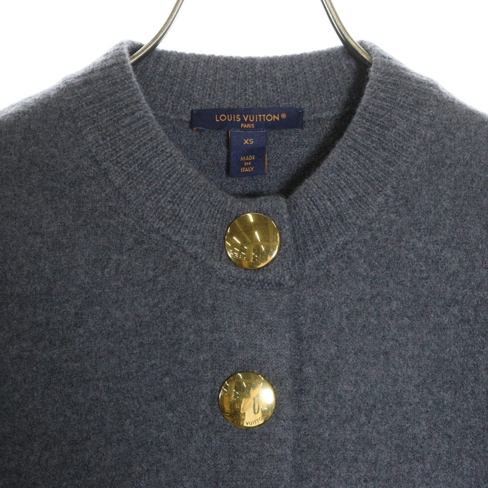 LOUIS VUITTON(ルイヴィトン) 23AW コンパクト ウール ニット クロップド カーディガン グレー レディース RW232W AMO FPKC17