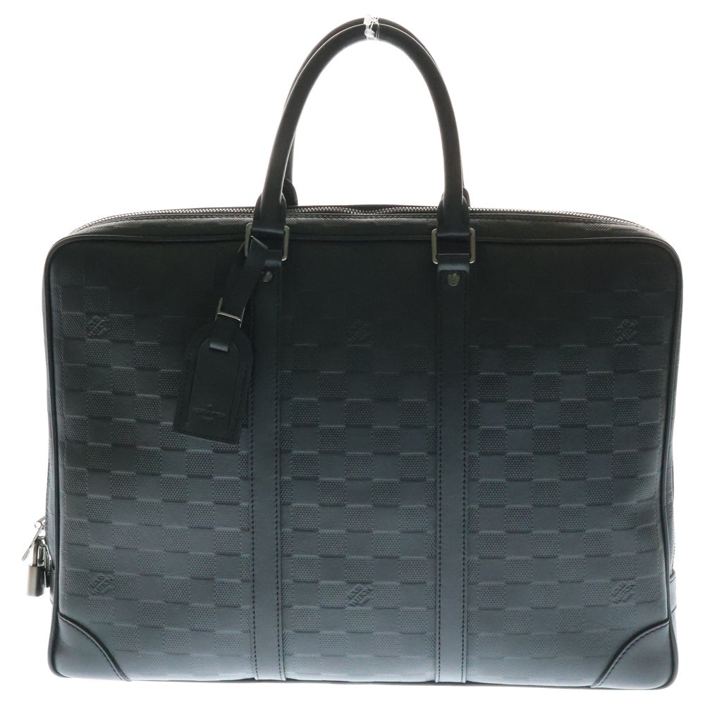 LOUIS VUITTON(ルイヴィトン) ダミエ アンフィニ ポルト ドキュマン ヴォワヤージュ ブリーフケース ビジネスバッグ ブラック PVCレザー N41146