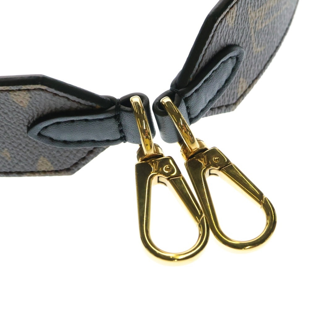 LOUIS VUITTON(ルイヴィトン) モノグラム レザー ショルダーストラップ ベルト ゴールド金具 ブラウン JO2465