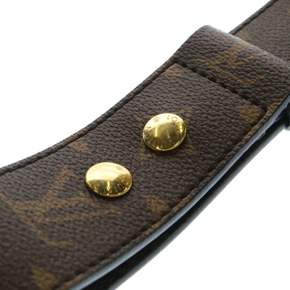 LOUIS VUITTON(ルイヴィトン) モノグラム レザー ショルダーストラップ ベルト ゴールド金具 ブラウン JO2465