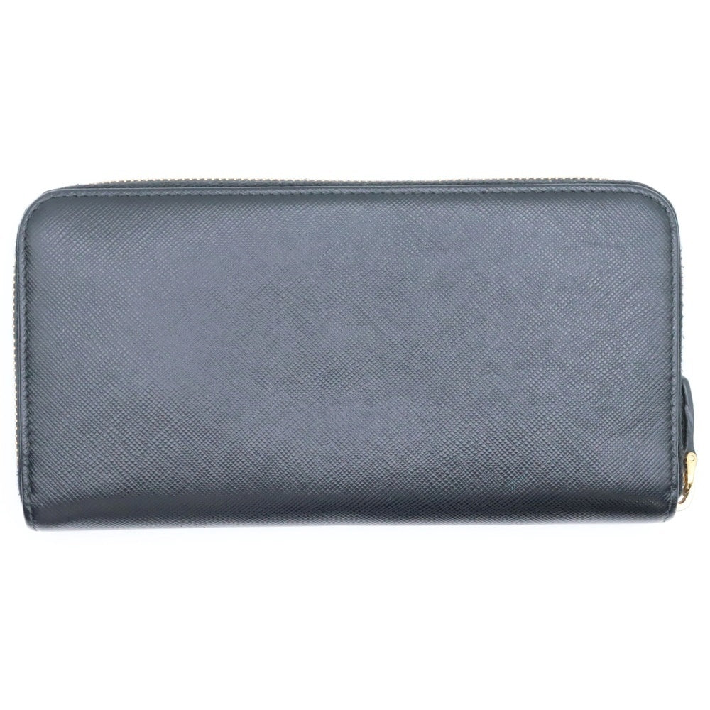 PRADA(プラダ) ロゴ サフィアーノ ラウンドファスナー長財布