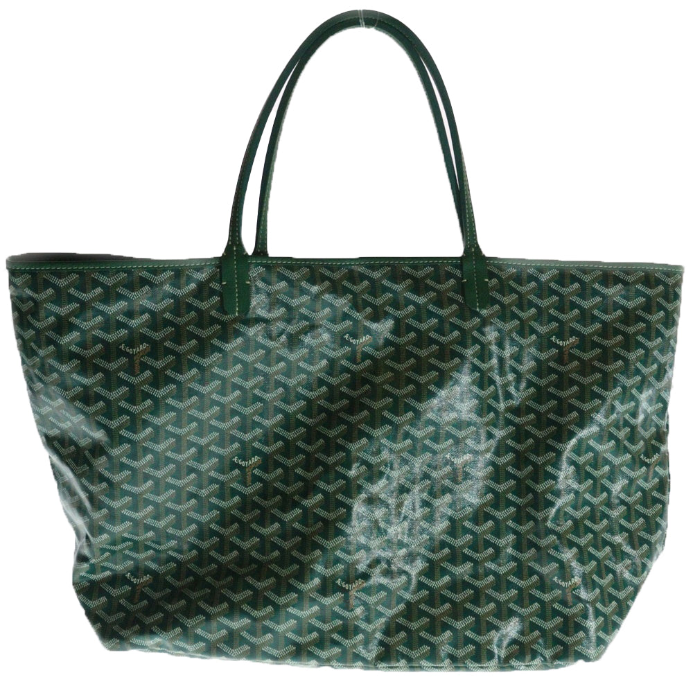 GOYARD(ゴヤール) Saint Louis GM サンルイGM ポーチ付レザートートバッグ グリーン