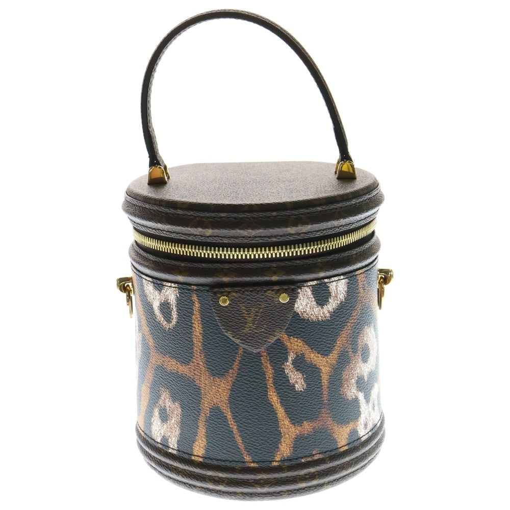 LOUIS VUITTON(ルイヴィトン) モノグラム カンヌ アニマル 2WAYバッグ ハンドバッグ ショルダーバッグ ブラウン ゴールド金具 PVC M13846