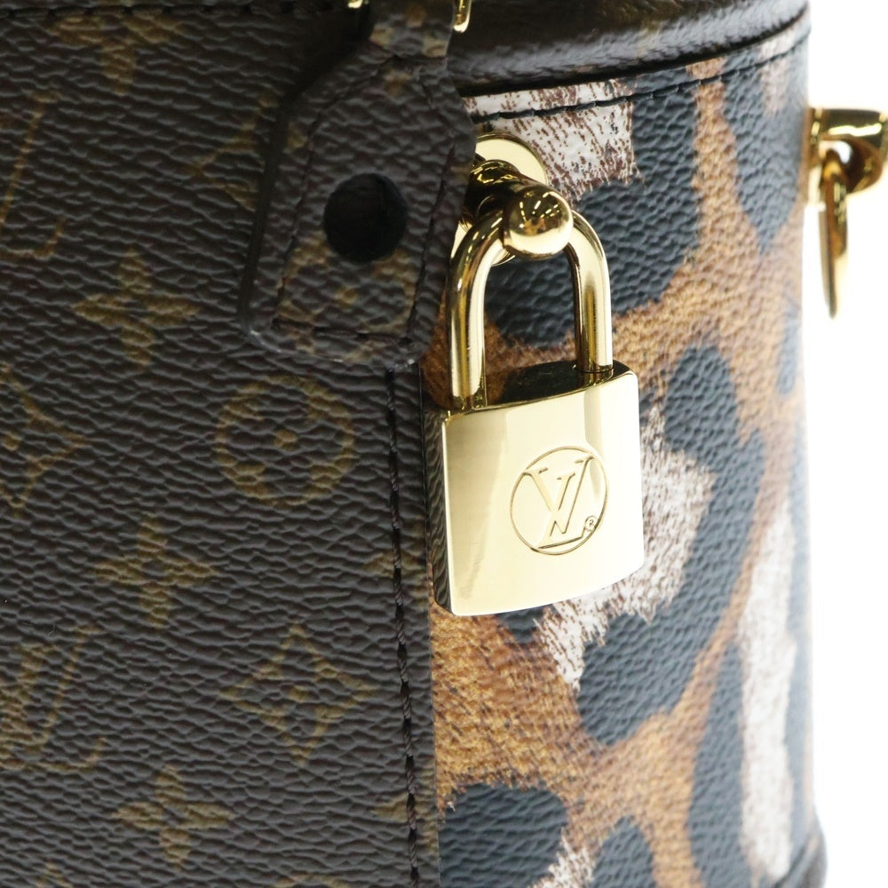 LOUIS VUITTON(ルイヴィトン) モノグラム カンヌ アニマル 2WAYバッグ ハンドバッグ ショルダーバッグ ブラウン ゴールド金具 PVC M13846