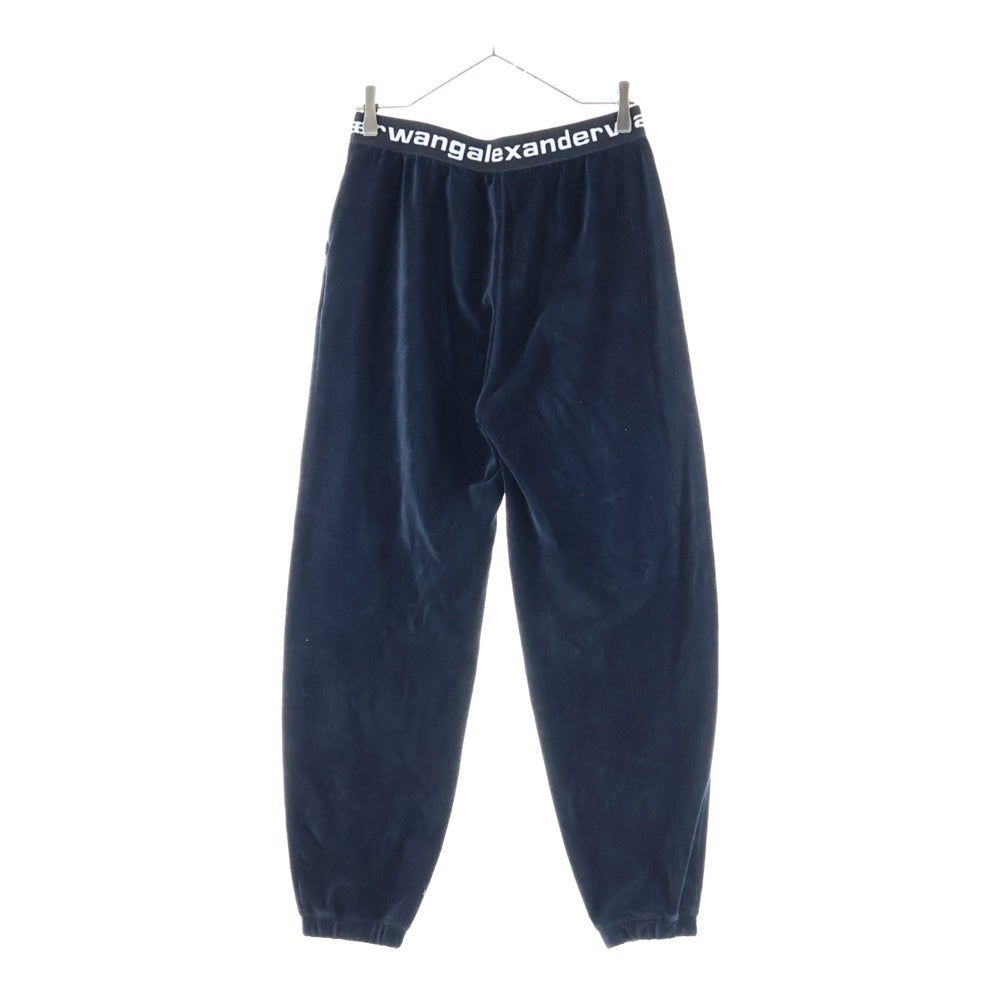 ALEXANDER WANG(アレキサンダーワン) Logo Elastic Jogger In Stretch Corduroy コーデュロイジョガーパンツ ブラック レディース S