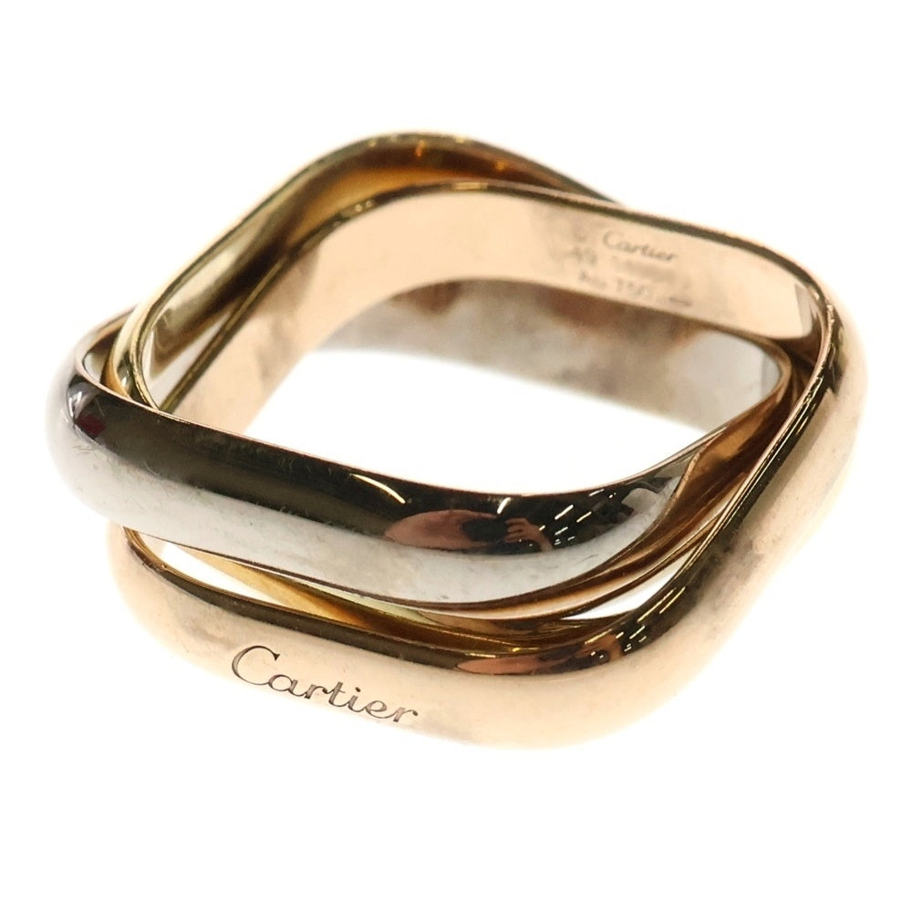 Cartier(カルティエ) トリニティ クッション リング Au750 K18 YG×PG×WG ゴールド スリーカラー 指輪 ジュエリー