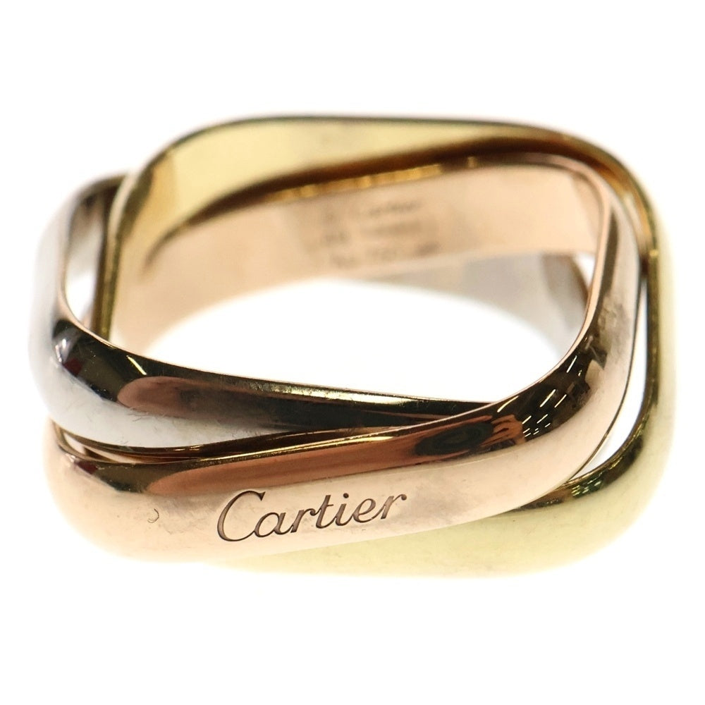 Cartier(カルティエ) トリニティ クッション リング Au750 K18 YG×PG×WG ゴールド スリーカラー 指輪 ジュエリー