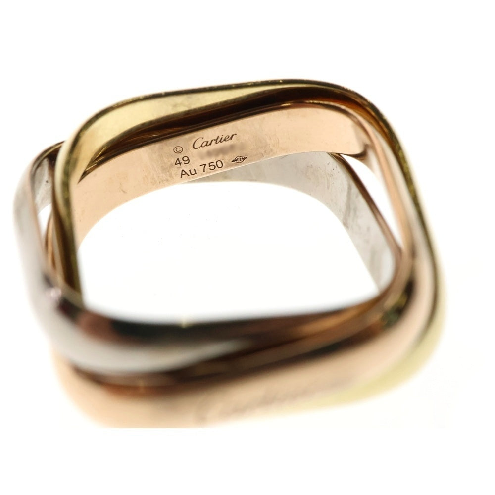 Cartier(カルティエ) トリニティ クッション リング Au750 K18 YG×PG×WG ゴールド スリーカラー 指輪 ジュエリー