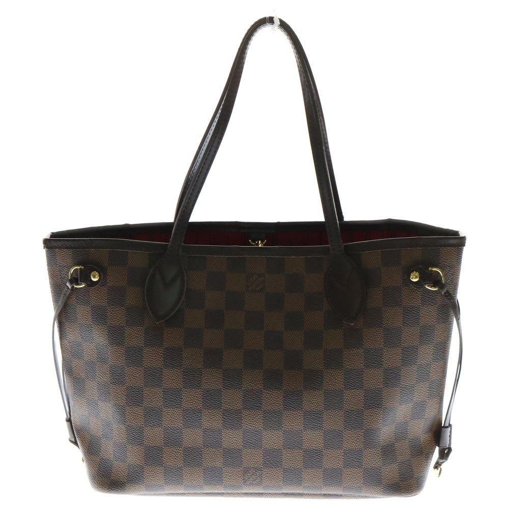 LOUIS VUITTON(ルイヴィトン) ダミエ ネヴァーフルPM トートバッグ ハンドバッグ ブラウン ゴールド金具 PVC レザー N51109