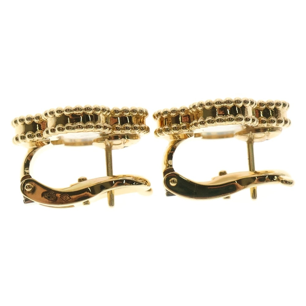 Van Cleef & Arpels(ヴァンクリーフアンドアーペル) ヴィンテージアルハンブラ ピアス マザーオブパール Au750 YG イエローゴールド ジュエリー アクセサリー VCARA44100