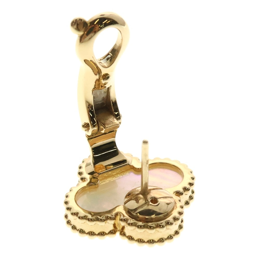 Van Cleef & Arpels(ヴァンクリーフアンドアーペル) ヴィンテージアルハンブラ ピアス マザーオブパール Au750 YG イエローゴールド ジュエリー アクセサリー VCARA44100