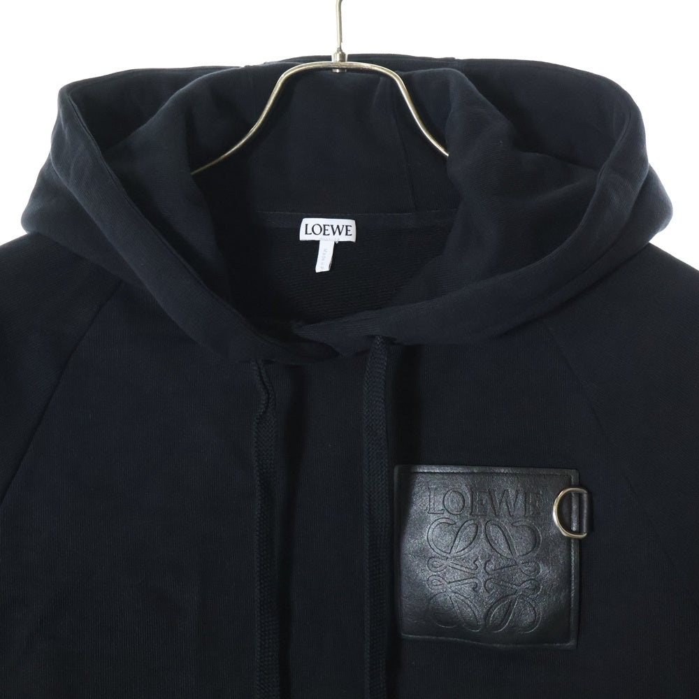 LOEWE(ロエベ) 23AW リラックスフィット フーディー アナグラム プルオーバー パーカー ブラック H526Y25X30