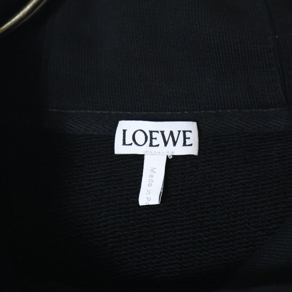 LOEWE(ロエベ) 23AW リラックスフィット フーディー アナグラム プルオーバー パーカー ブラック H526Y25X30