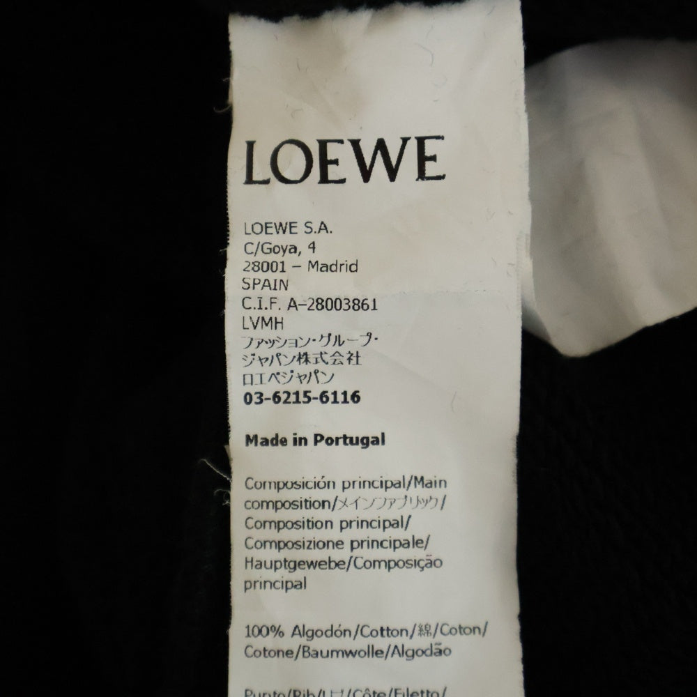 LOEWE(ロエベ) 23AW リラックスフィット フーディー アナグラム プルオーバー パーカー ブラック H526Y25X30