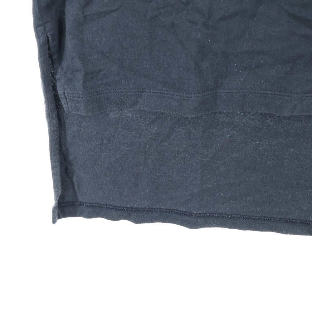 Vivienne Westwood(ヴィヴィアンウエストウッド) ヴェルサイユ バロック オーブロゴ プリント 変形 ロング 半袖Tシャツ カットソー ブラック VW-LP-85284