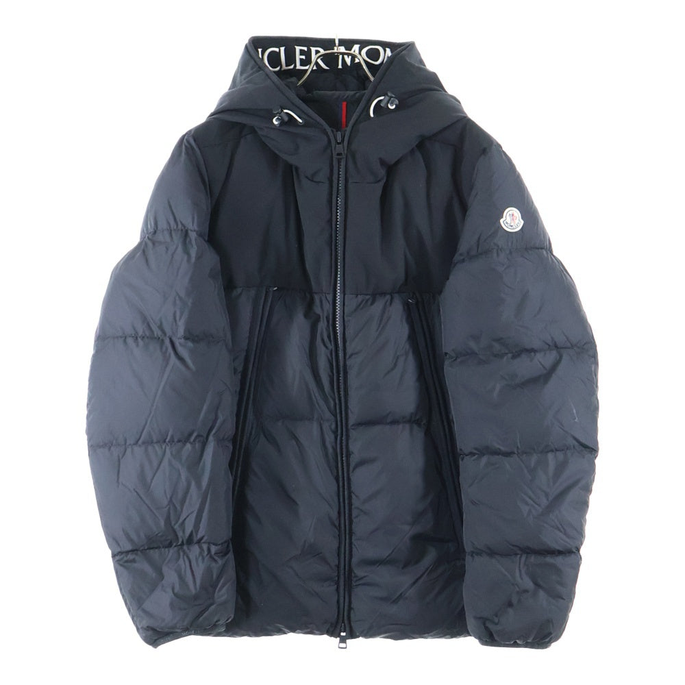 MONCLER(モンクレール) 18AW MONTCLA モンクラー ロゴ刺繍 フーデッド ジップアップ ダウンジャケット ブラック D20914132085 68352