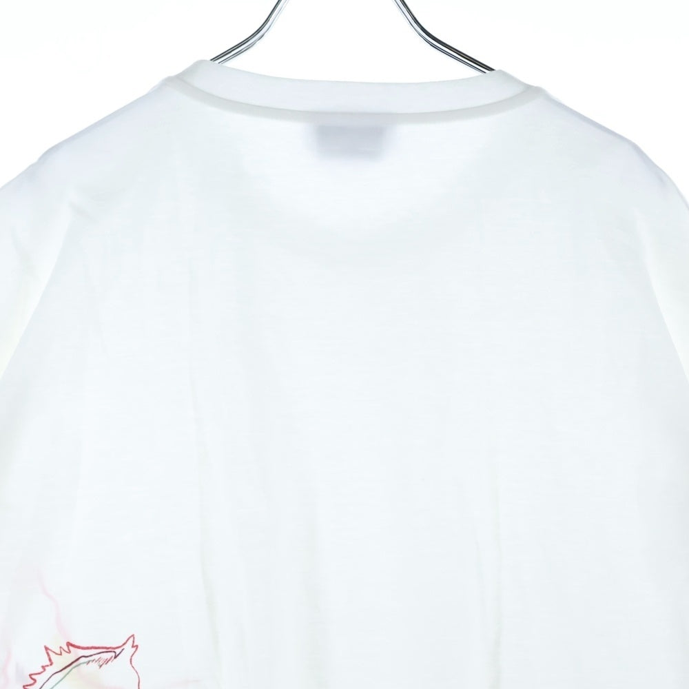 HERMES(エルメス) 22SS カヴァルカード ホースプリント モールプラス クルーネック 半袖Tシャツ カットソー ホワイト
