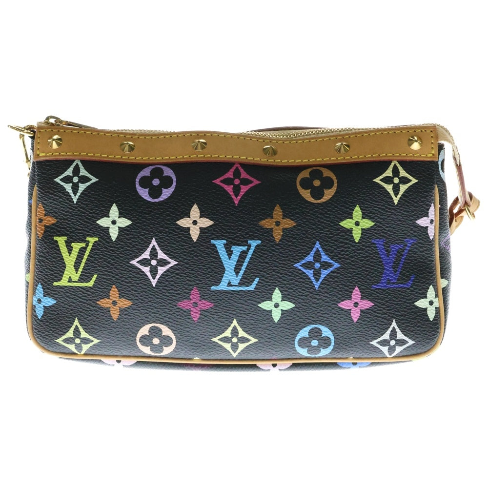 LOUIS VUITTON(ルイヴィトン) モノグラムマルチカラー ポシェットアクセソワール ブラック PVC ハンドバッグ M92648